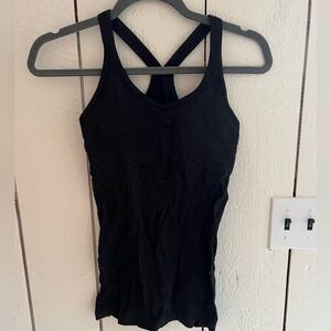 Lululemon Gray Power Y Tank
